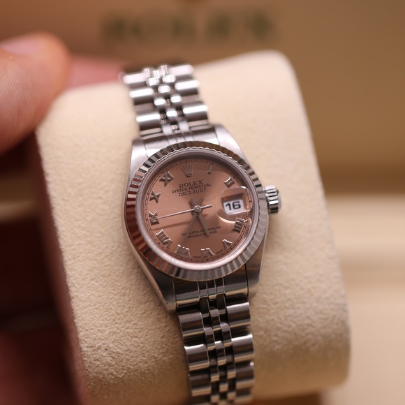 Ladies Rolex Datejust Pink Roman Stainless 26mm main image 4